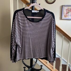 Adidas by Stella McCartney Yoga Striped Tee Top Size Medium